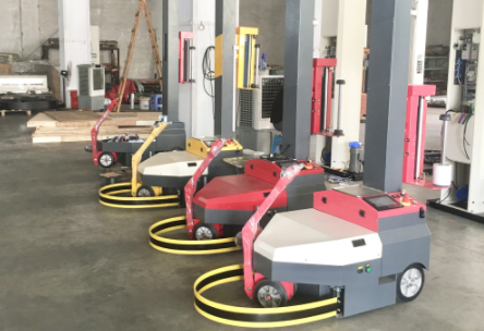 膜材月耗超萬元？伸縮式自走纏膜機(jī)（纏繞膜打包機(jī)）省膜 250%