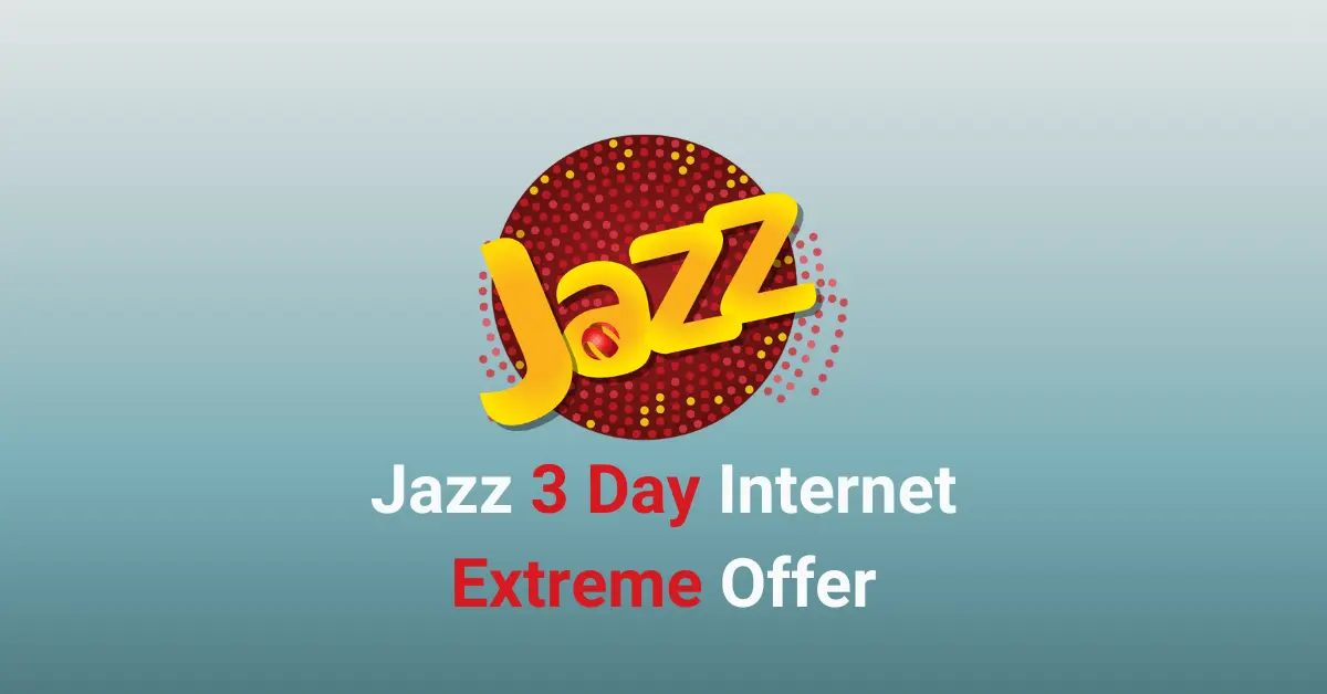 Jazz 3 Day Internet Extreme Offer