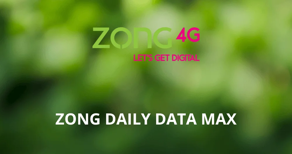 Zong Daily Data Max