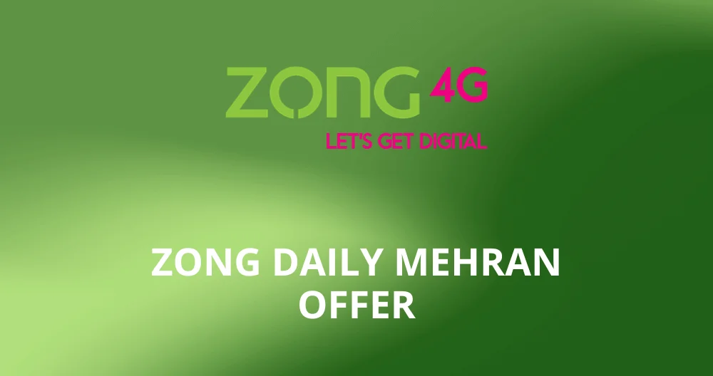 Zong Daily Mehran Offer