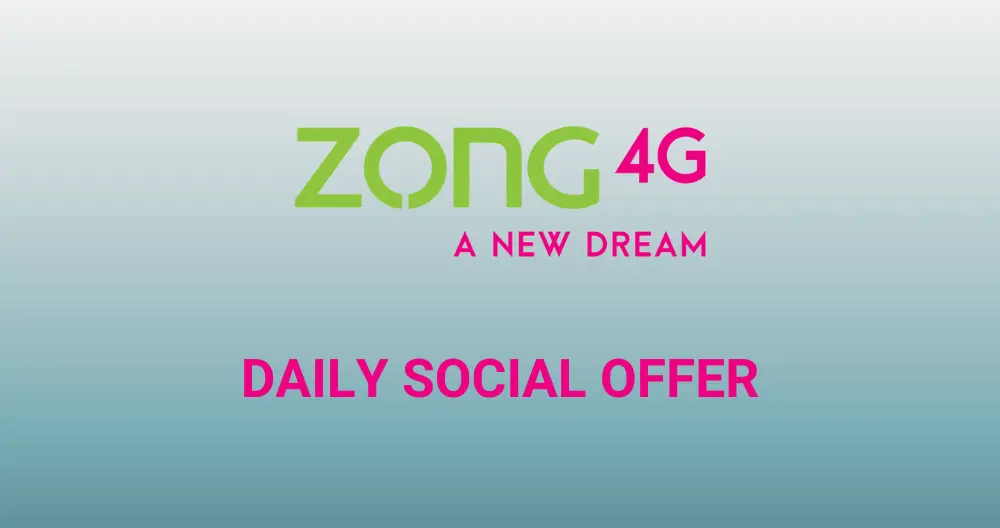 Zong Daily Social Offer