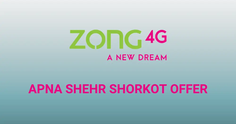 Zong Apna Shehr Shorkot Offer