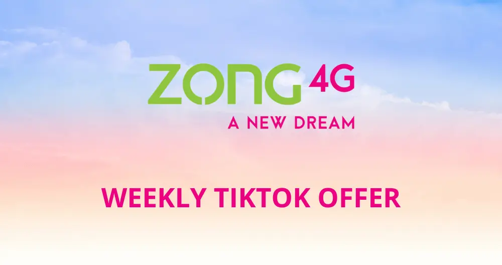 Zong Weekly Tiktok Offer