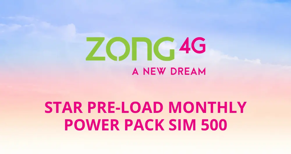 Star Preload Monthly Power Pack SIM 500