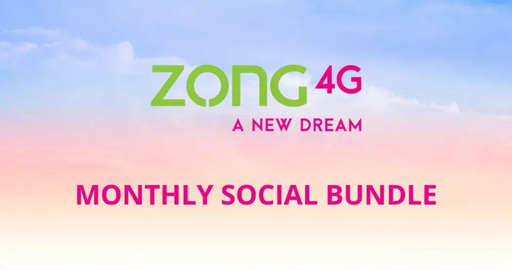 Zong Monthly Social Bundle