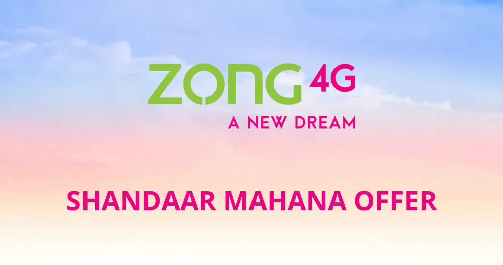 Zong Shandaar Mahana Offer