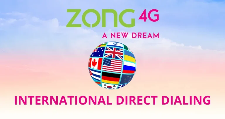 Zong International direct dialing Bundles