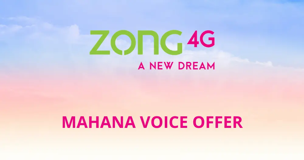 Zong Mahana Voice Offer