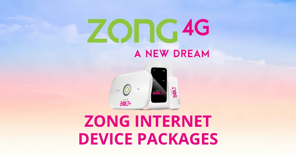 Zong internet Device Packages