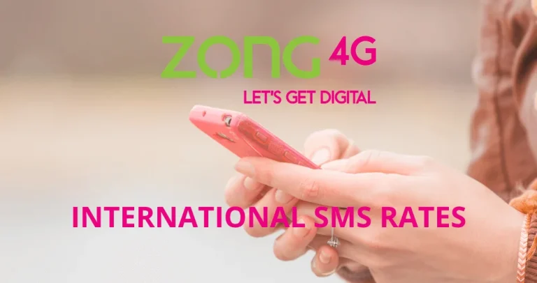 Zong International SMS Packages