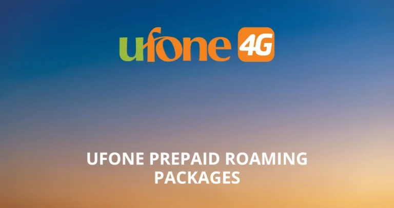 Ufone Prepaid Roaming Packages