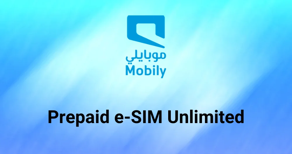 Mobily Prepaid e-SIM Unlimited