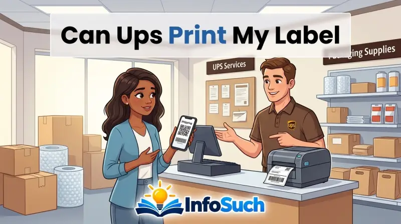 Can ups print my label