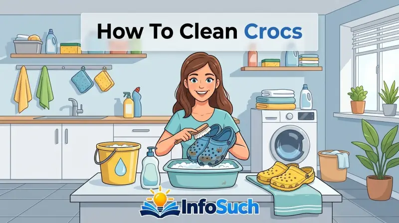 How to clean crocs