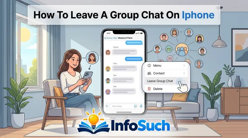 How to leave a group chat on iphone