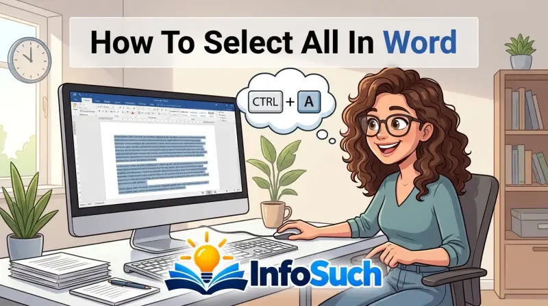 How to select all in word