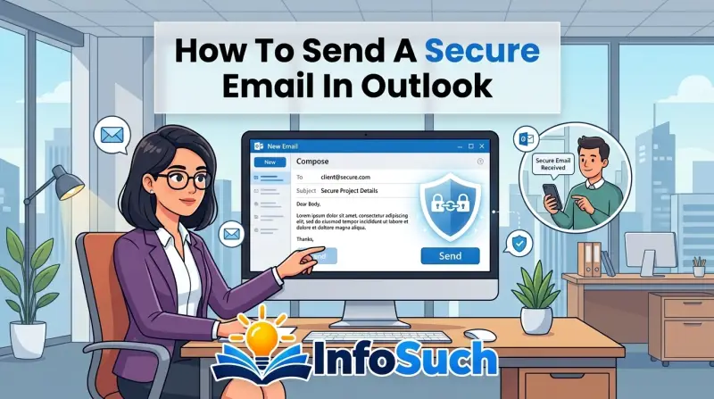How to send a secure email in outlook