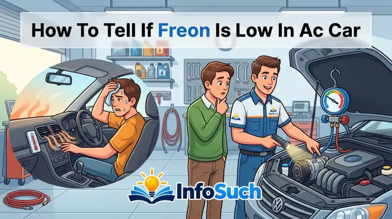 How to tell if freon is low in ac car