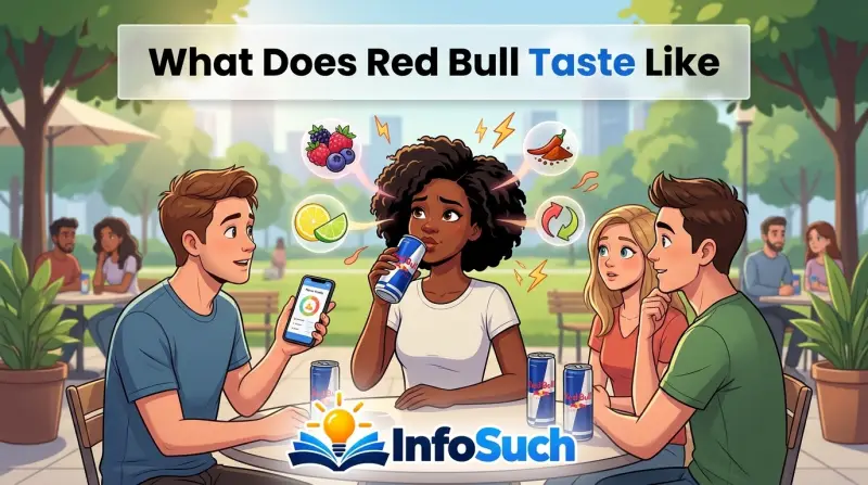 What does red bull taste like