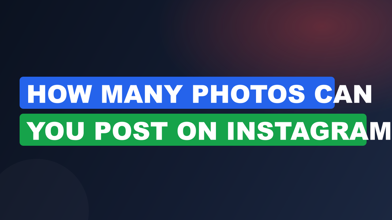 How many photos can you post on instagram