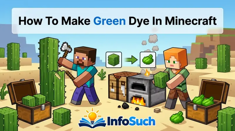 How to make green dye in minecraft